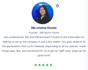 Ma Cristina Escoto Testimonial - Professional Services